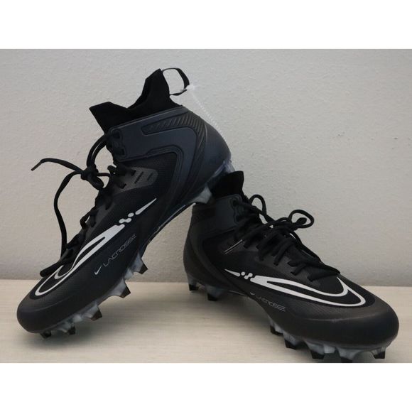 Nike CW4440 011 Men's Sz 11 Black Alpha Huarache 8 Elite LAX Lacrosse Cleats - Picture 2 of 9